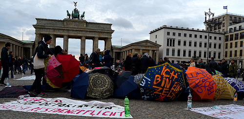 00-überblick Das Flüchtlingscamp vor dem Brandenburger Tor