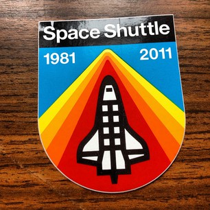 Still don't know where to put my AMAZING space shuttle sticker I got at @xoxo.